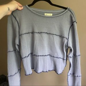 Urban outfitters waffle crop